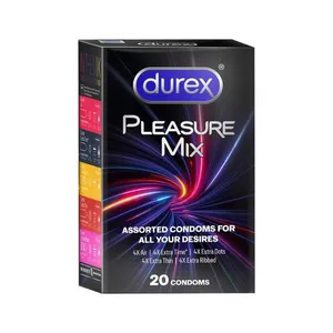 Durex 5 in 1 Pleasure Mix Assorted Condoms 20Pcs